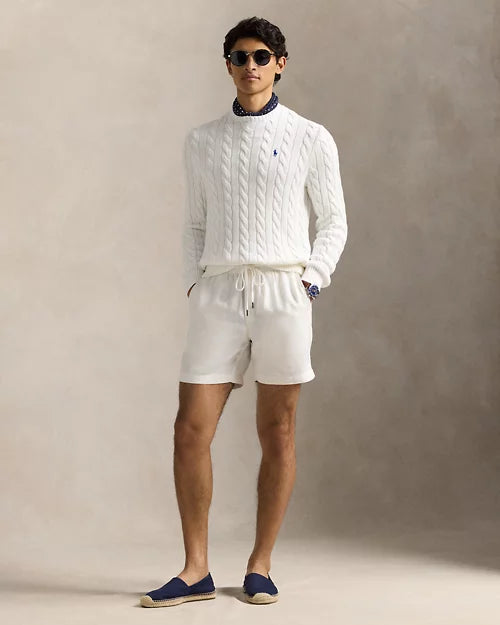Ralph Lauren| Pull en coton torsadé Blanc