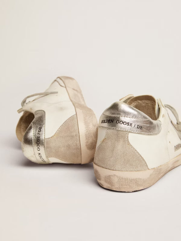 GGDB - Super-Star avec étoile en cuir nude et talon en paillettes dorées