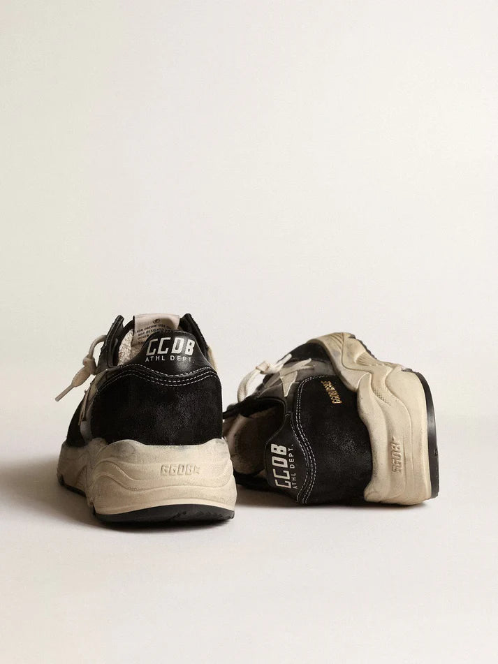 GGDB - Running Sole en cuir nappa et suède noirs