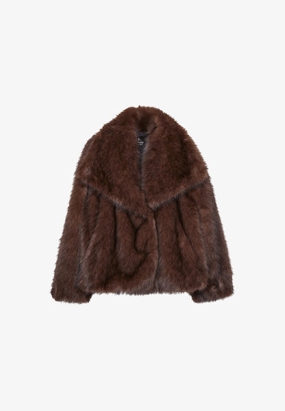 Veste Fourrure Marron