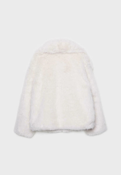 Veste Fourrure Blanc
