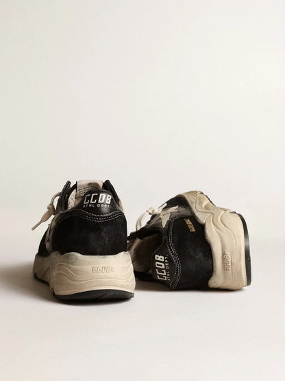 GGDB - Running Sole en cuir nappa et suède noirs