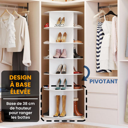 Meuble à chaussures Pivotant