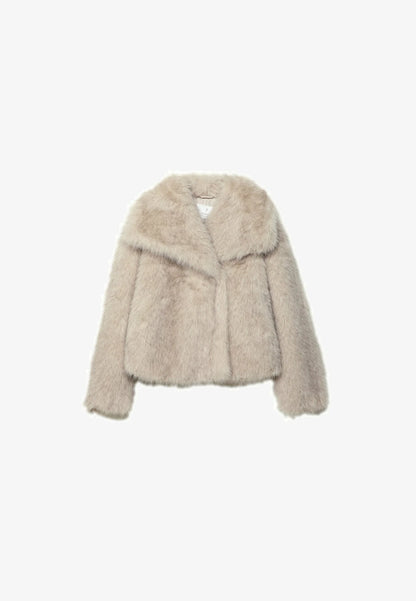 Veste Fourure Beige