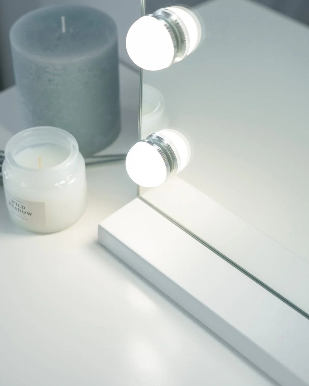 Miroir de maquillage à LED